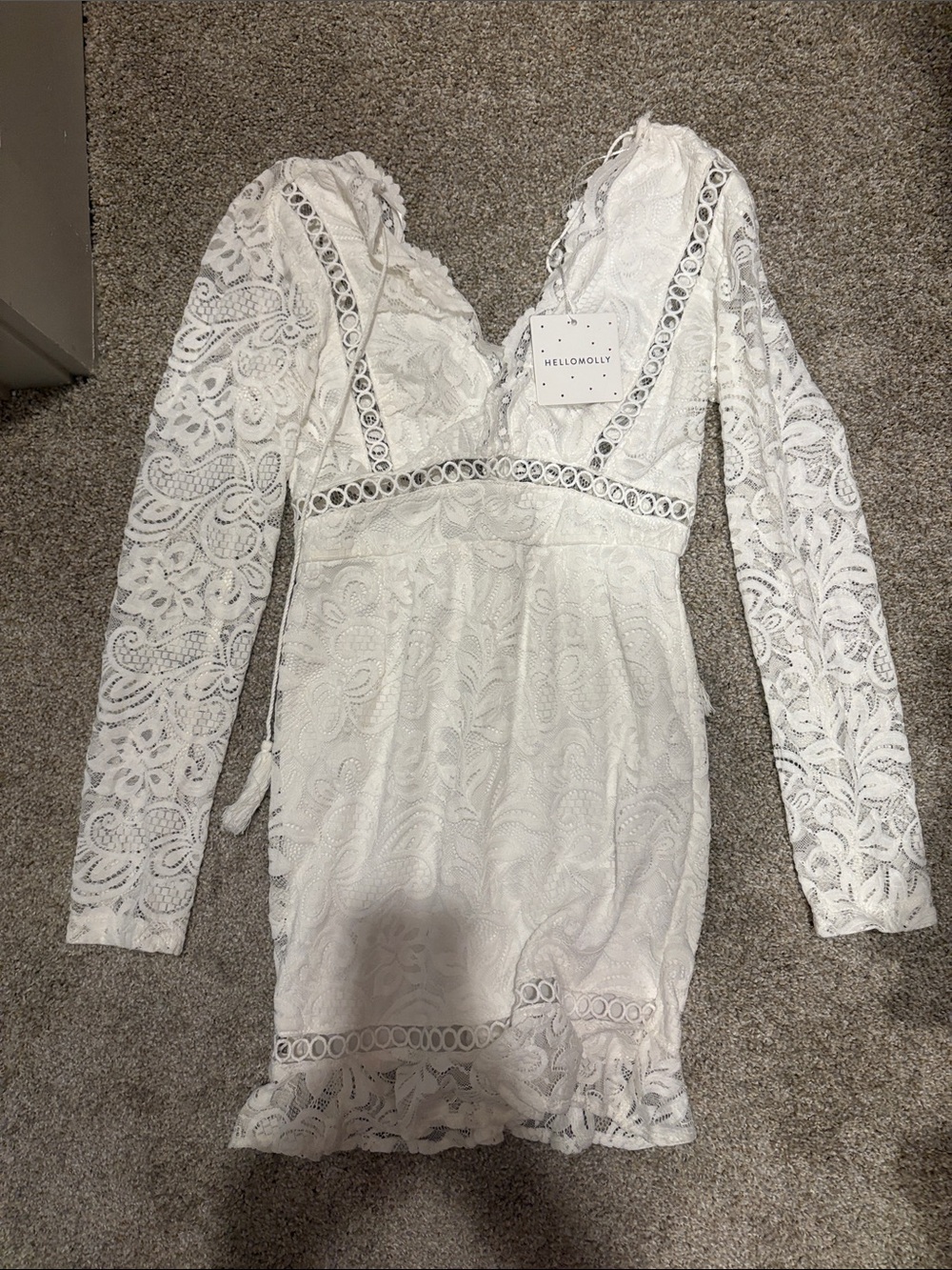 NEW Hello Molly White Time For You Dress